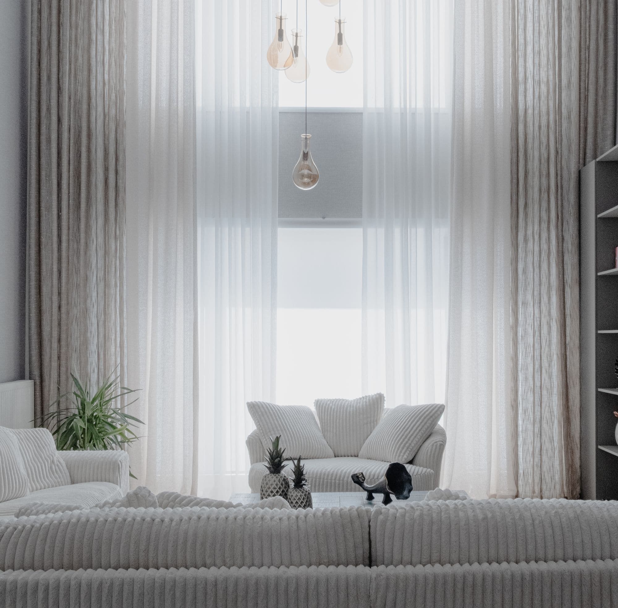 A bright, freshly finished living room