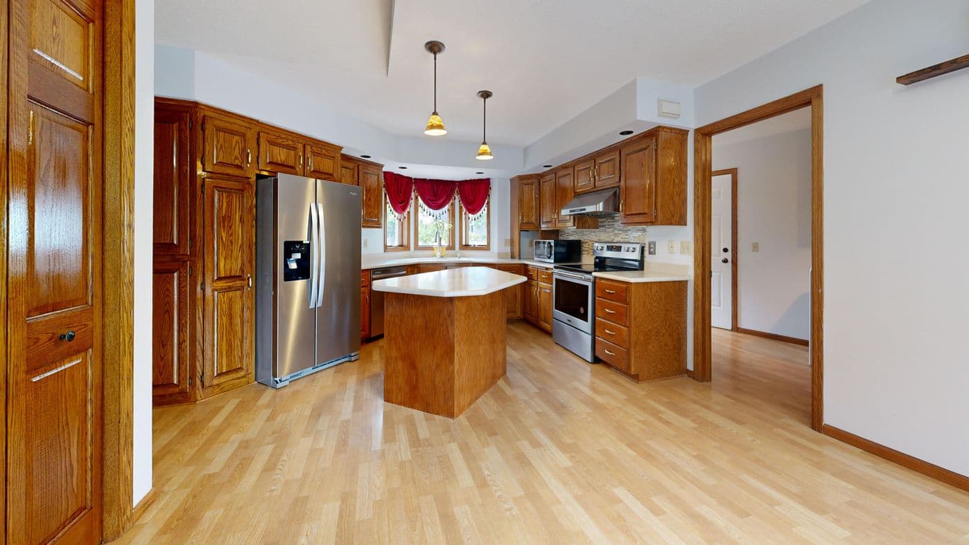 Dated kitchen before the renovation began